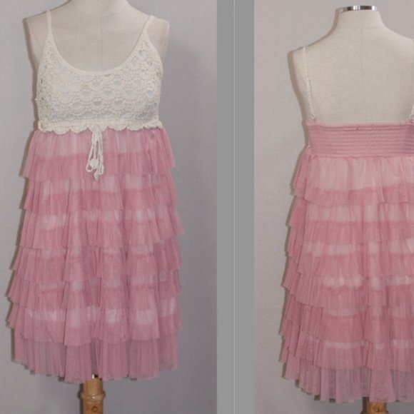 Pink Ruffle Dress - Picture 1 of 12